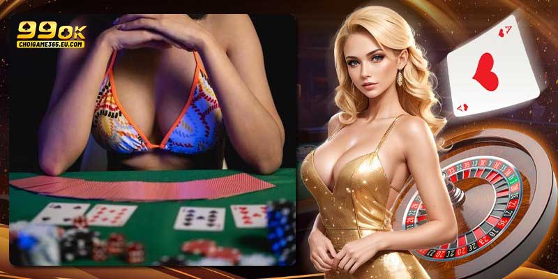 1 điểm thu hút tại game casino 99OK chính là dàn dealer sexy